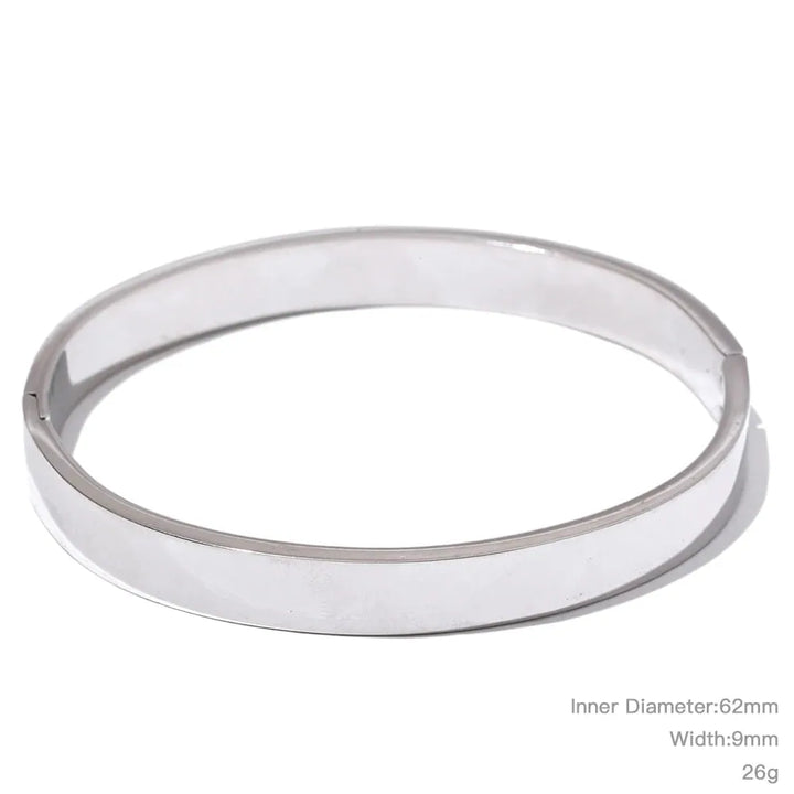 Simple wide fashion bracelet bangle