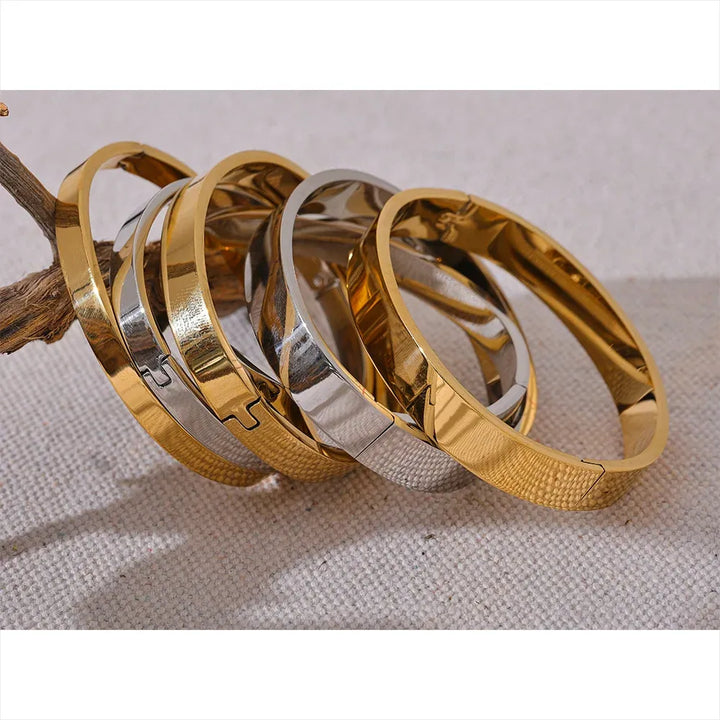 Simple wide fashion bracelet bangle