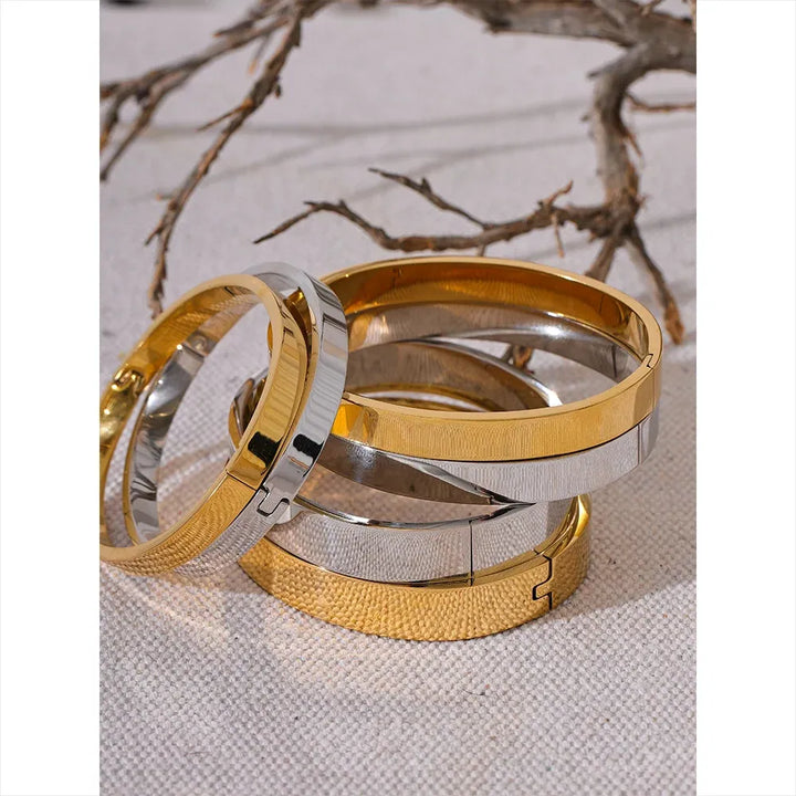 Simple wide fashion bracelet bangle