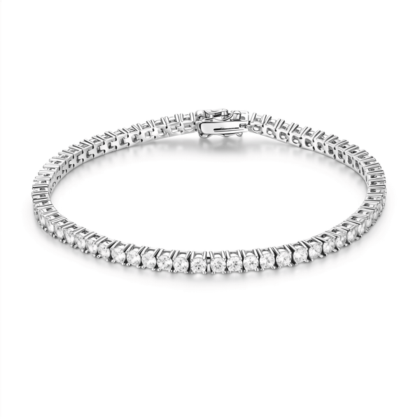 Sterling Silver Essential Moissanite Tennis Bracelet - Dazzle Jewellery