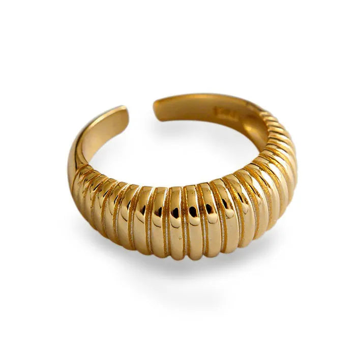 Sterling Silver Open Essential Texture Ring - Dazzle Jewellery